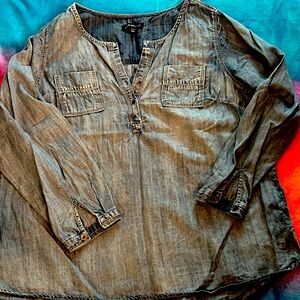 Denim Lane Bryant top